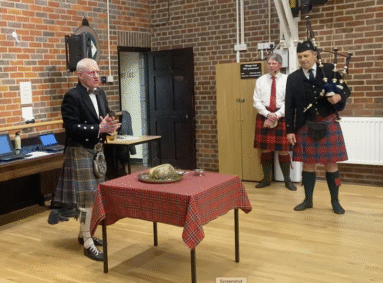 Keith Addressing the Haggis